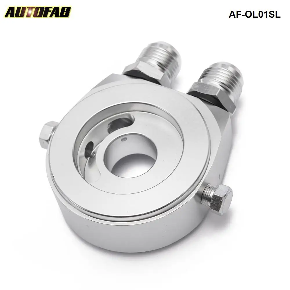 Универсальный Автомобильный Алюминиевый Масляный фильтр AUTOFAB сэндвич-адаптер