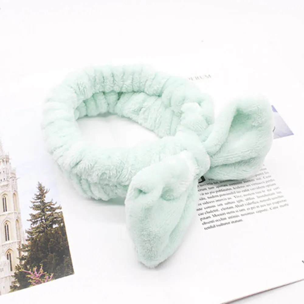 15 Коралловый флис Hairbow крест повязка для мытья лица макияж леди банная маска плотная повязка на голову эластичные мягкие аксессуары для волос в виде тюрбана - Цвет: 15