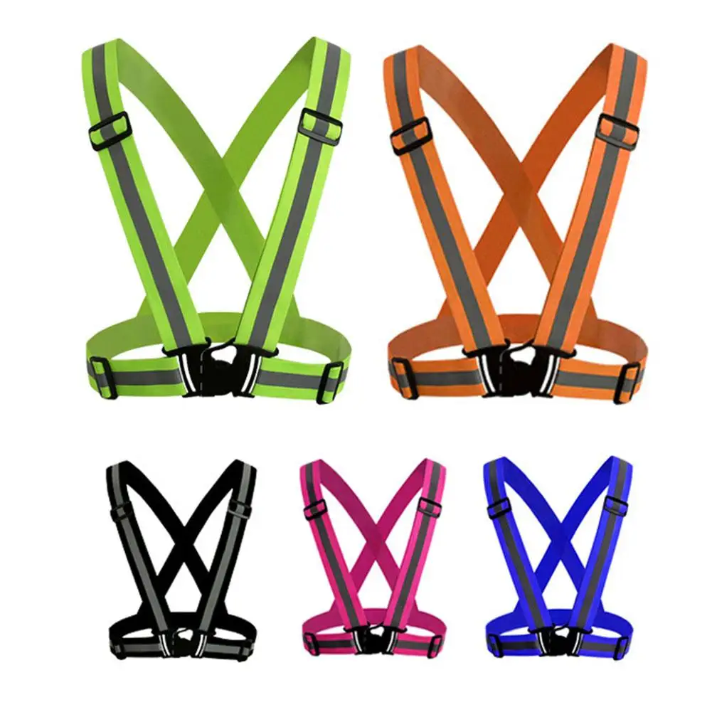 Регулируемый v образный светоотражающий светодиодный жилет для велоспорта