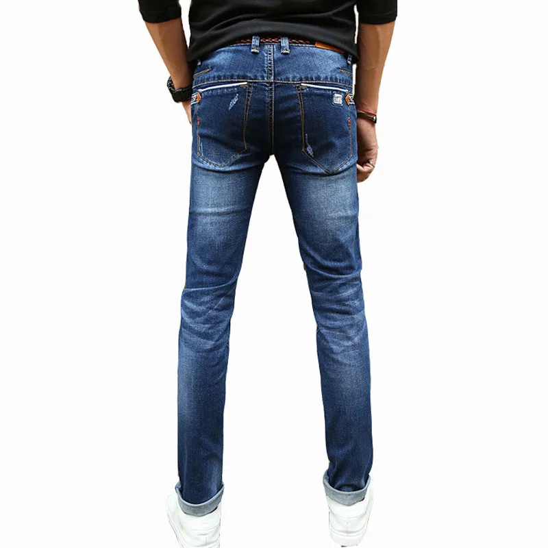 Джинсы KSTUN мужские прямые стрейчевые брюки Слим повседневные длинные штаны