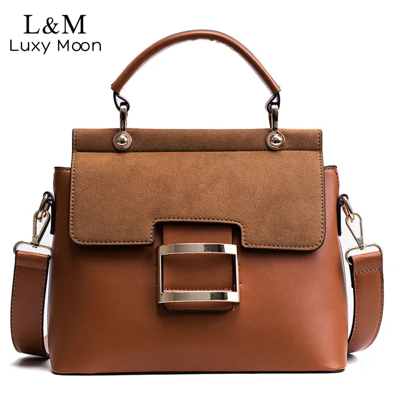 Женская винтажная сумка через плечо 2020 Сумки из искусственной кожи с пряжкой