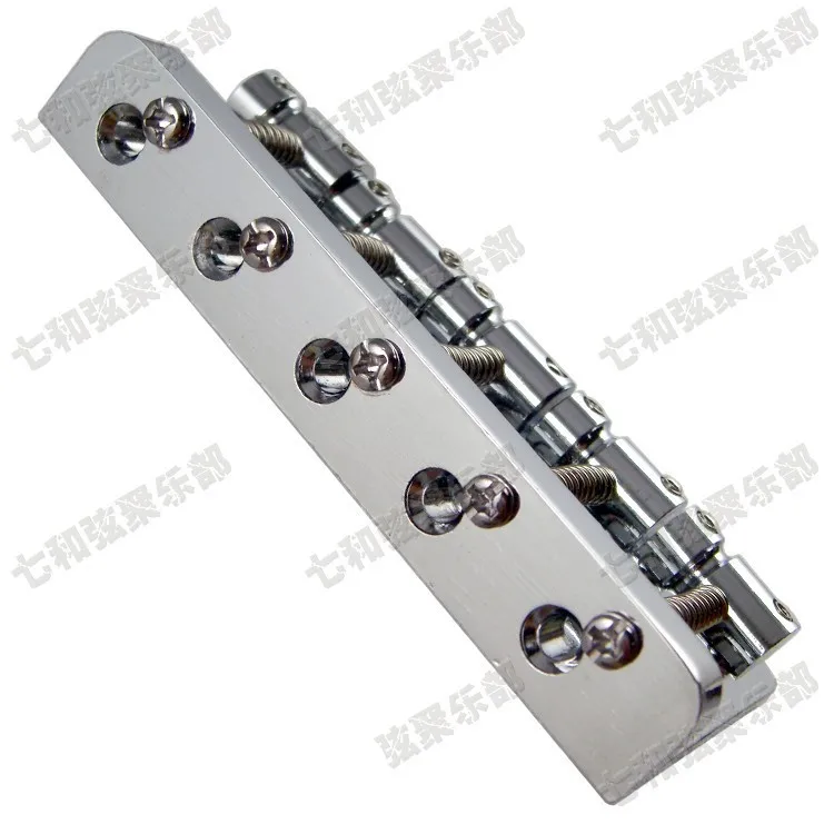 Набор серебристых железных басов электрогитарный мост 5 Басовых Струн