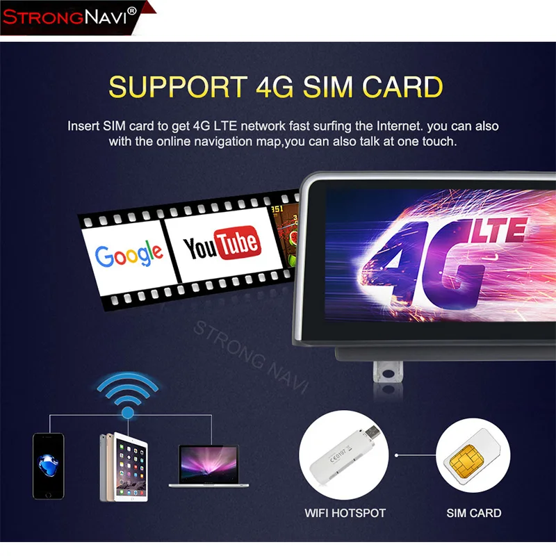 4 + 64G Android 10 0 4G lte автомобильный мультимедийный плеер GPS навигация для BMW СЕРИИ 3 F30 F31