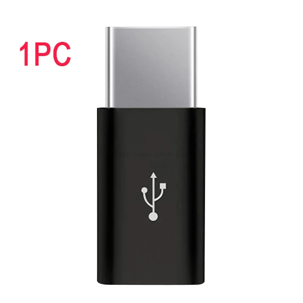 1PC Black Адаптер ACCEZZ OTG mi cro USB-Type C для huawei LG G5 G6 Xiaomi mi 5 4S 4C samsung S8 S9 S10 зарядный преобразователь для One Plus 5 - Цвет: 1PC Black