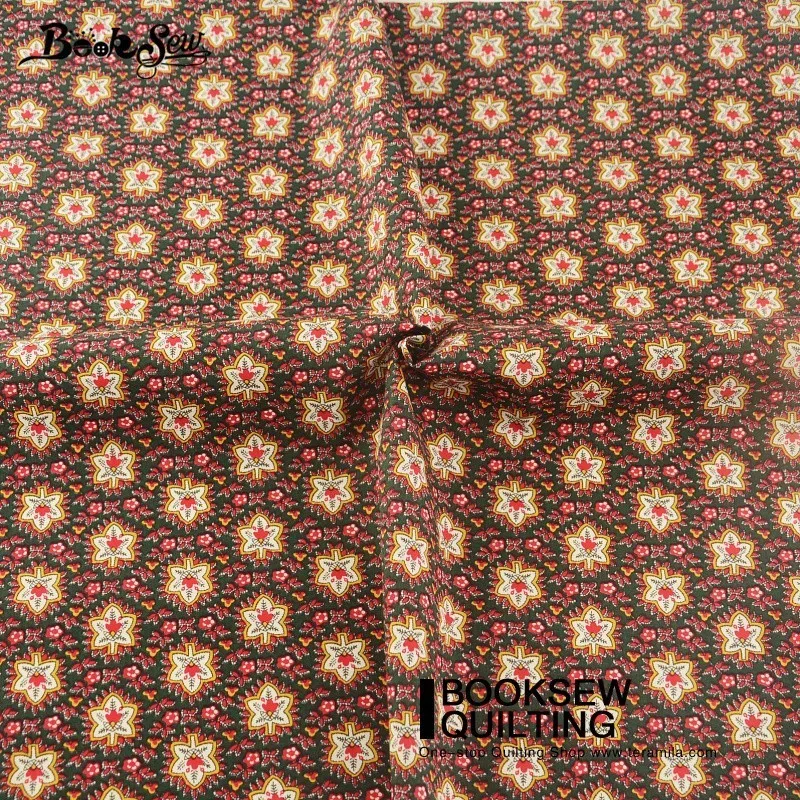 Booksew Cotton Poplin Fabric Quilting Maple Leaf Crafts Children's Bed Sheets Clothing Pillows Bedding Home Decoration Dress|cotton poplin