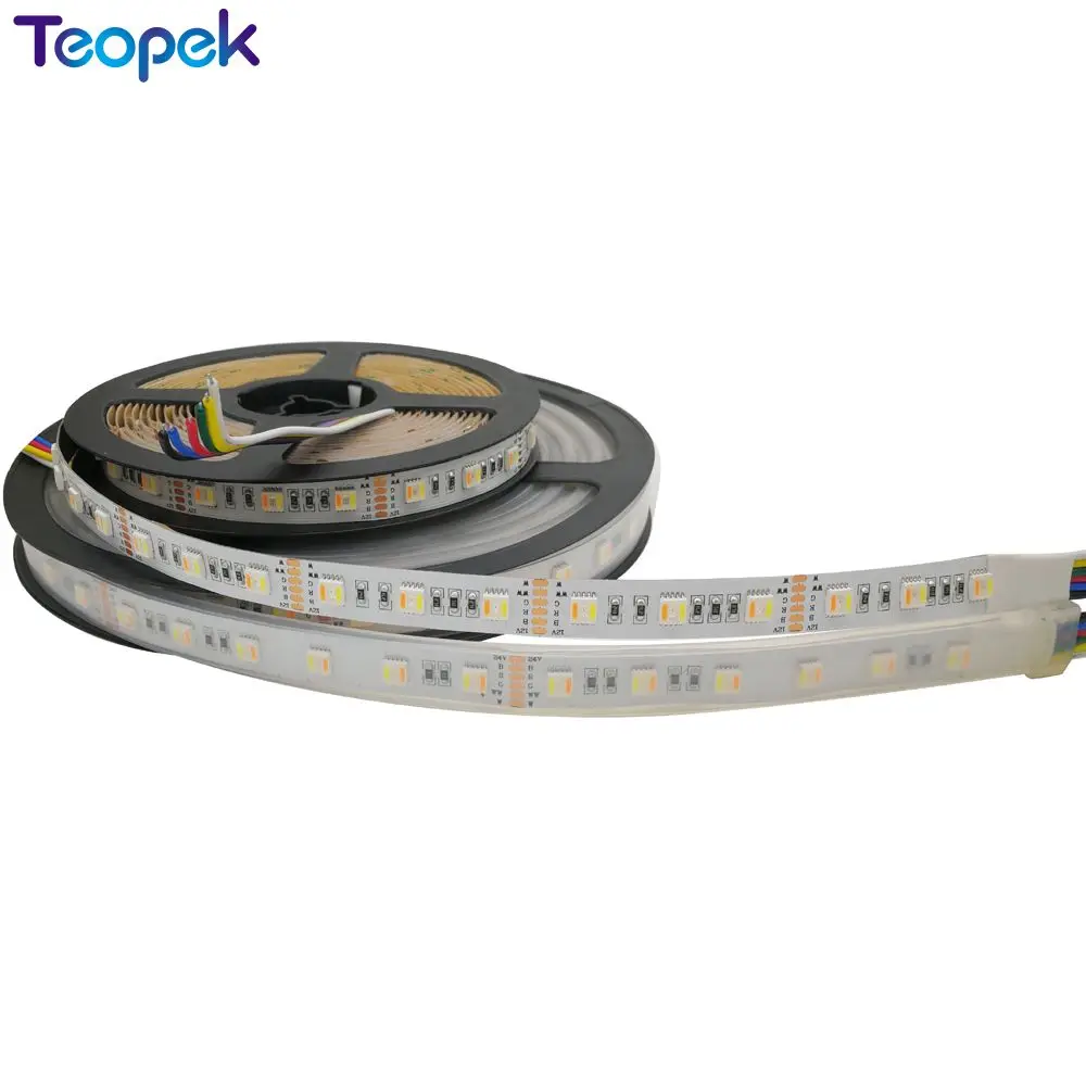 2 м/3M/5 м 5050 RGB+ CCT Светодиодная лента 60 светодиодов/м 300 светодиодов 5 в 1 чип CW+ RGB+ WW гибкая лента DC12V 24 в высокое качество
