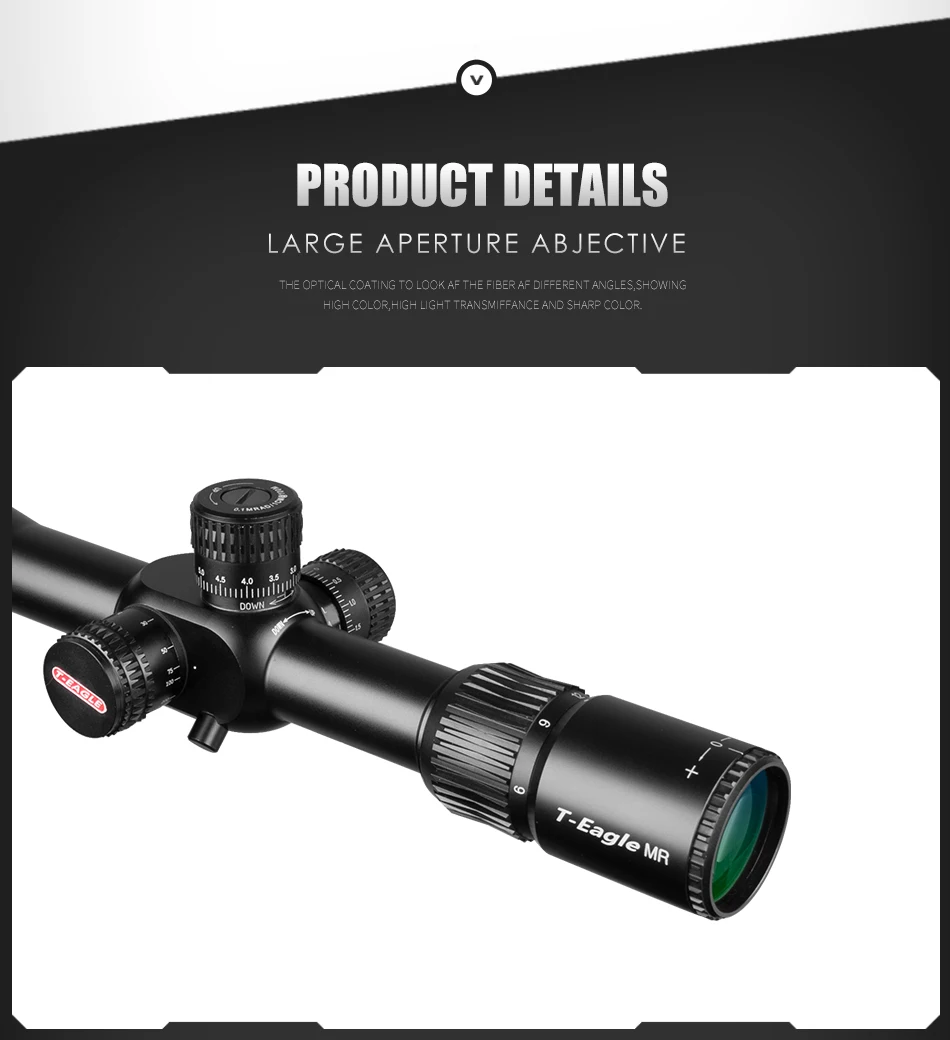 T-Eagle MR SFFFP 6-24x50 охотничий прицел, первый фокусный прицел с духом уровня, тактический дальний прицел для винтовок