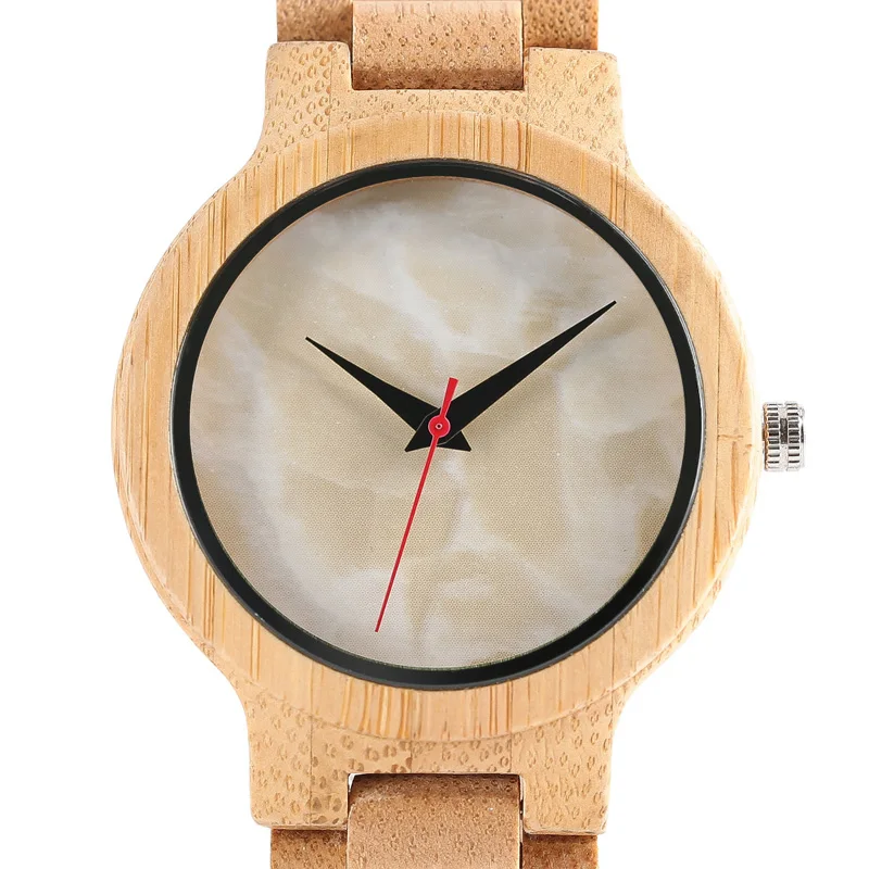 Минималистичные светильник лые деревянные часы 100% оригинальные бамбуковые