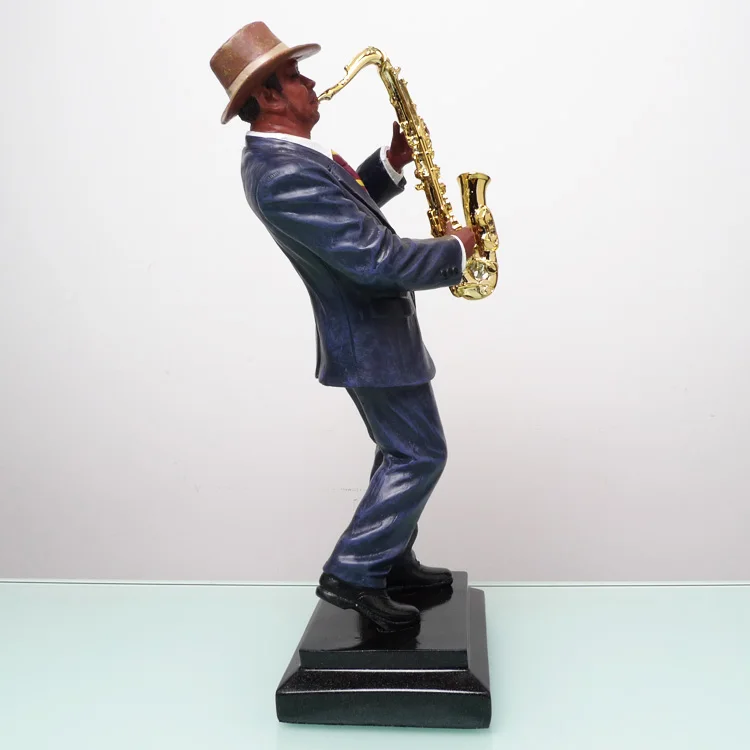 Бесплатная доставка статуэтка проигрывателя Sax бюста музыканта из смолы