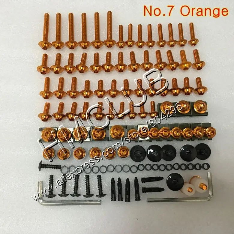 Полный Обтекатель Болты комплект для HONDA VTR1000F 1997 1998 1999 2000 2001 2002 2005 VTR 1000 F 1000F 97 всего тела винты винт с мелкой резьбой
