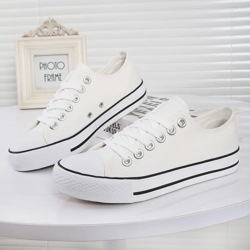 Women Shoes PKSAQ/белая парусиновая обувь для девочек; сезон весна-лето; удобная повседневная обувь; женская парусиновая Обувь На Шнуровке; zapatillas mujer;# AN06 - Цвет: Women Shoes