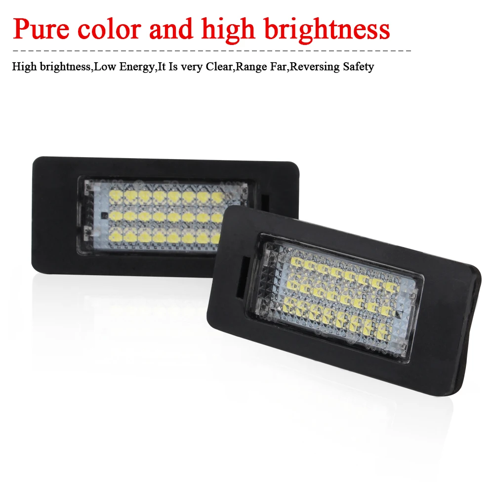 Автомобильный светодиодный светильник для номерного знака 2 шт. 12 В белый BMW E39 M5 E82