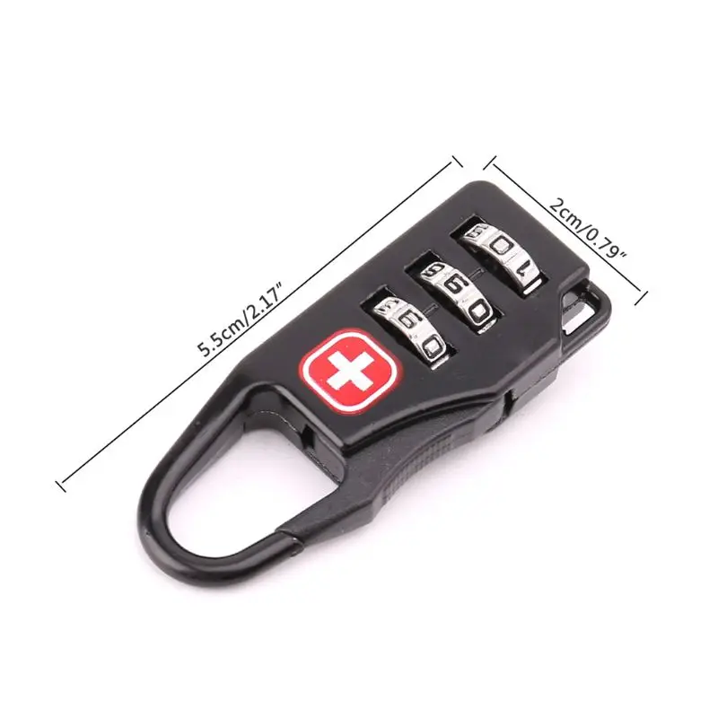 Швейцарский крест символ комбинированный безопасный код мини замок багаж