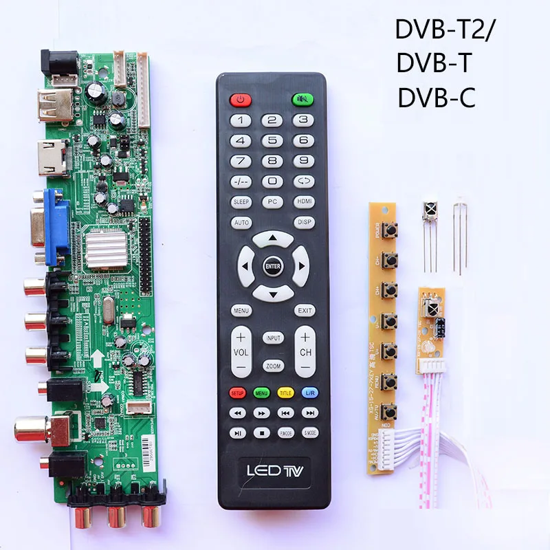 Z. VST.3463.A1 V56 V59 общая DS.D3663LUA.A8-1-A ЖК-плата с поддержкой DVB-T2 ТВ-плата с 7kry+ ir+ remate управление