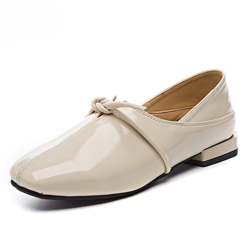 2019 новые весенние туфли-оксфорды из лакированной кожи женские туфли-лодочки на