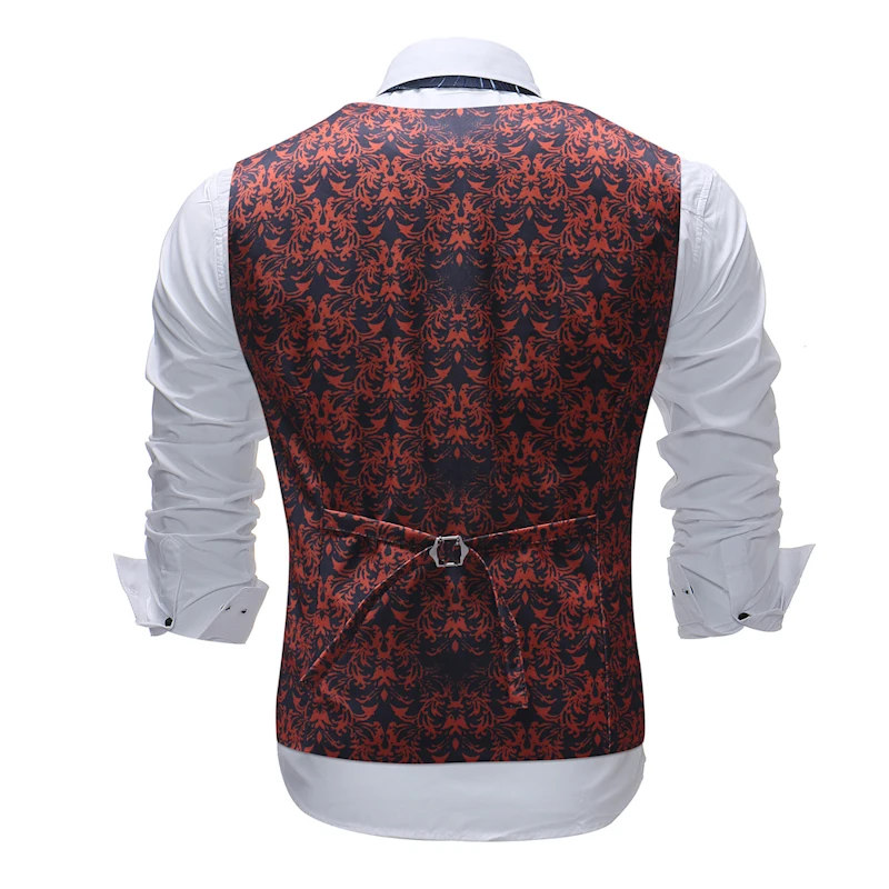 

M-5XL 2021 New Style Casual Vest Men Waistcoat Gilet Homme Formal Wear Wedding Weste Herren Gilet Costume Homme VA1