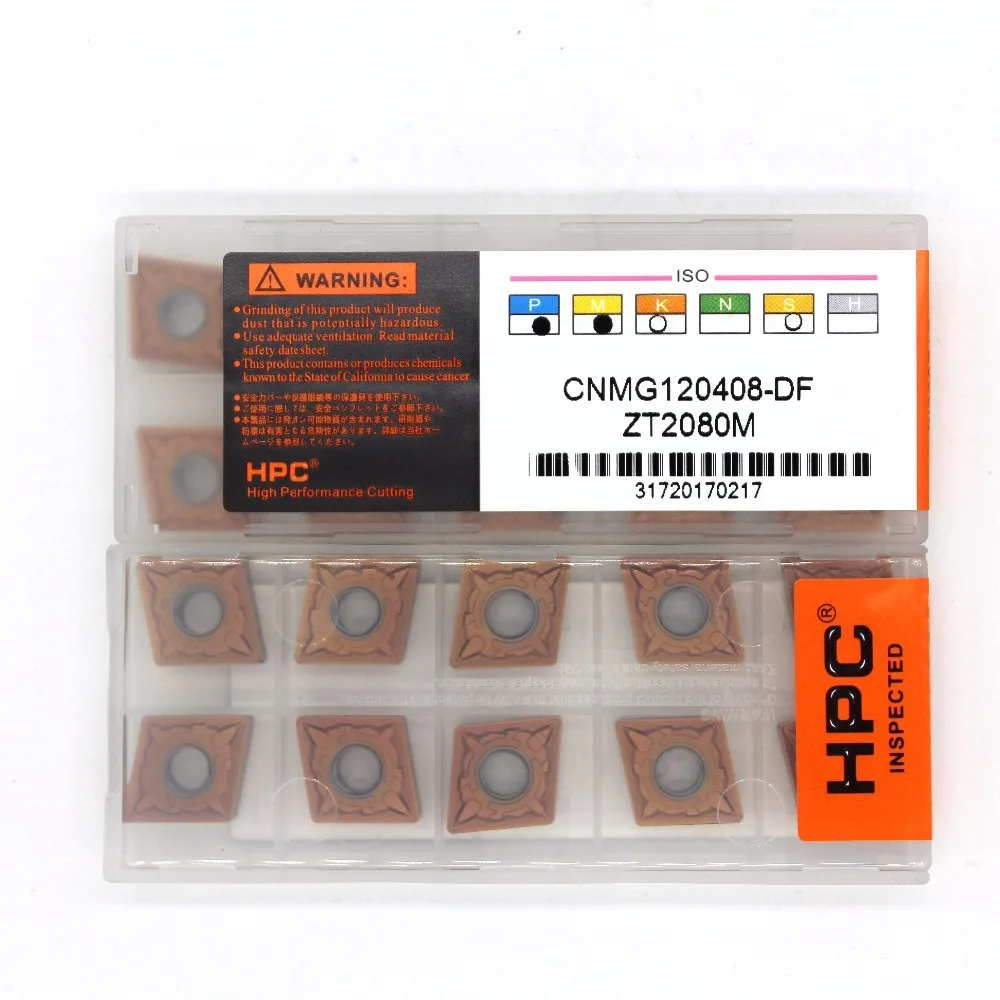 10 pcs of CNMG120408-DF ZT2080Mcarbide inserts carbide cutter for turning tool boring bar | Инструменты
