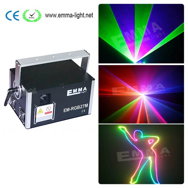 2017 4 Вт RGB Полноцветный наружный лазер 3D анимация dj осветительное оборудование rgb