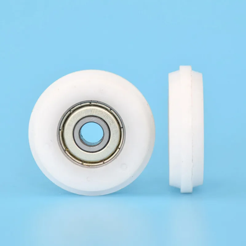 

10pcs 6*33*9mm cam for door and window, POM polyformaldehyde wrapped rolling wheel, cam nylon roller for grooved track