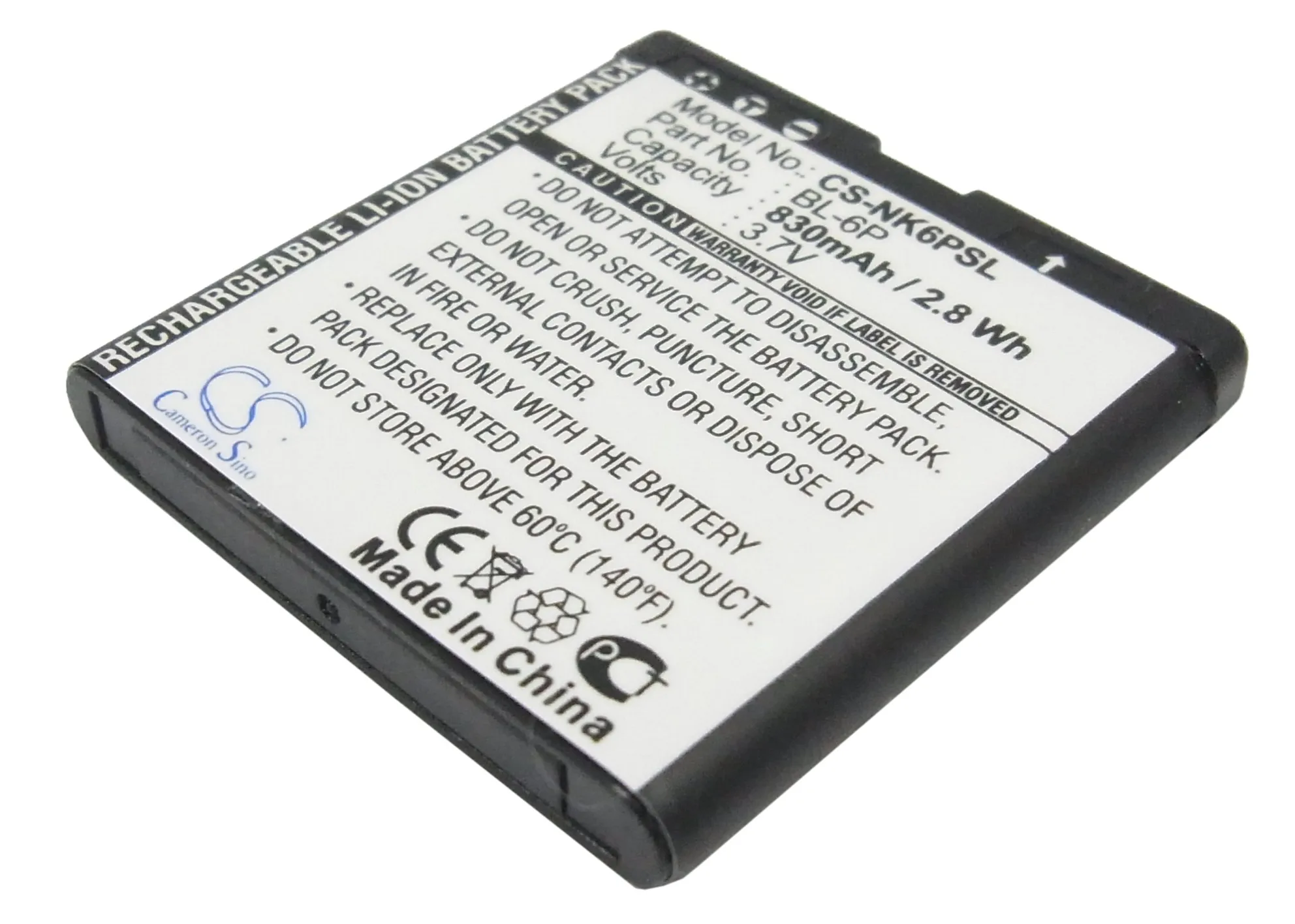 Аккумулятор Cameron Sino 830 мАч планшетофон для Nokia 6500 6500C 7900 7900P Mobiado 105 Дамаск Seecode S40|cameron