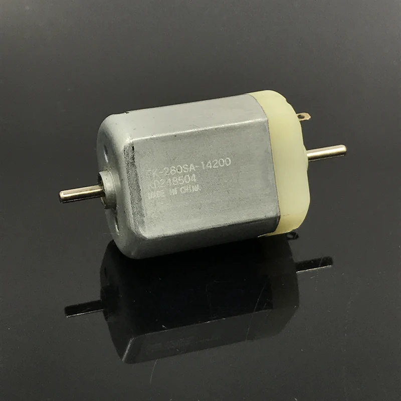 MABUCHI FK-280SA-14200 с источником питания от постоянного тока, 6 V-12 V 12300 об/мин высокого Скорость угольные щетки двигателя Dual 2 мм вал для Авто Дверной замок, Зеркало заднего вида для ремонта