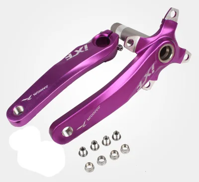 purple MTB шатун для горного велосипеда велосипедный Кривошип рифленый алюминиевый сплав велосипедный Кривошип - Цвет: purple