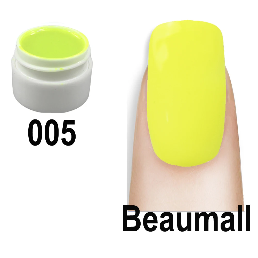 Beaumall сладкие конфеты 36 цветов! 5 мл в горшке чистые цвета УФ-гель для дизайна ногтей для маникюра ногтей Padicure DIY