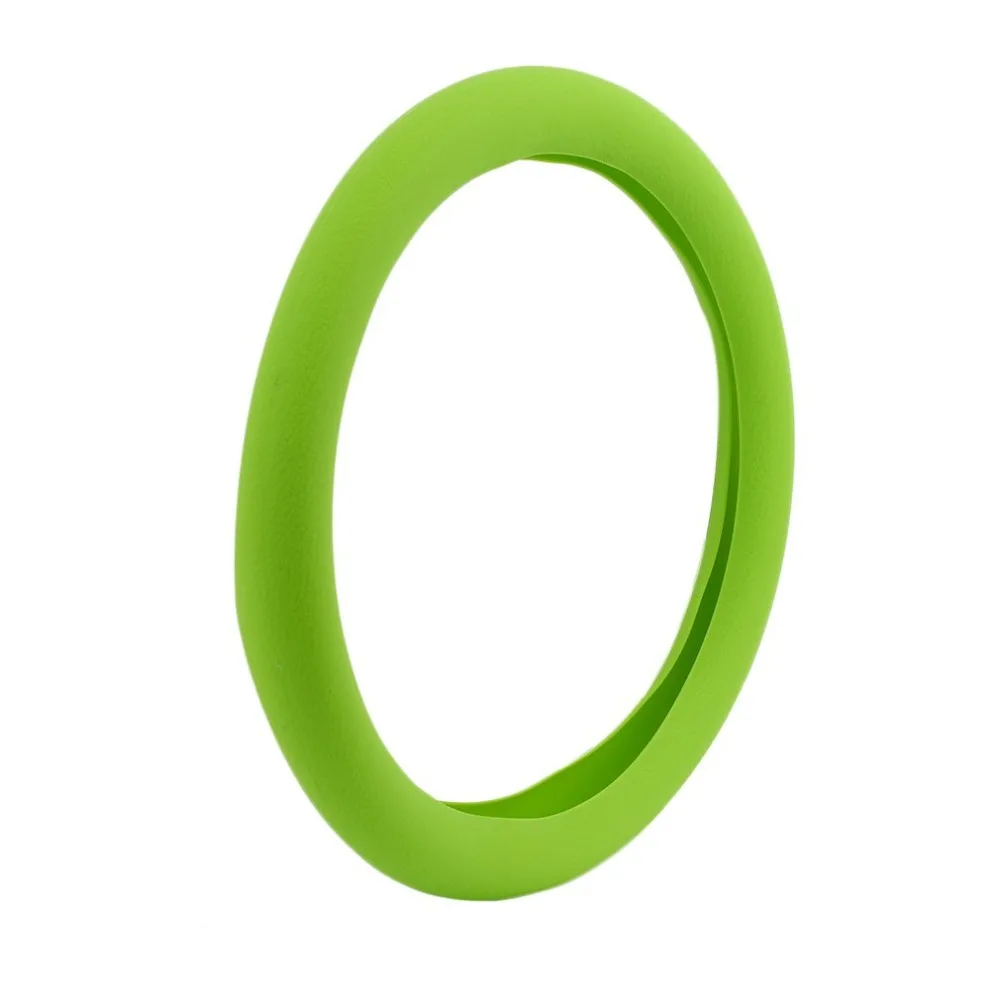 Fashional Decoration New Soft Silicone Steering Wheel Cover Shell Skidproof Odorless Eco-Friendly Protector For Car Hot