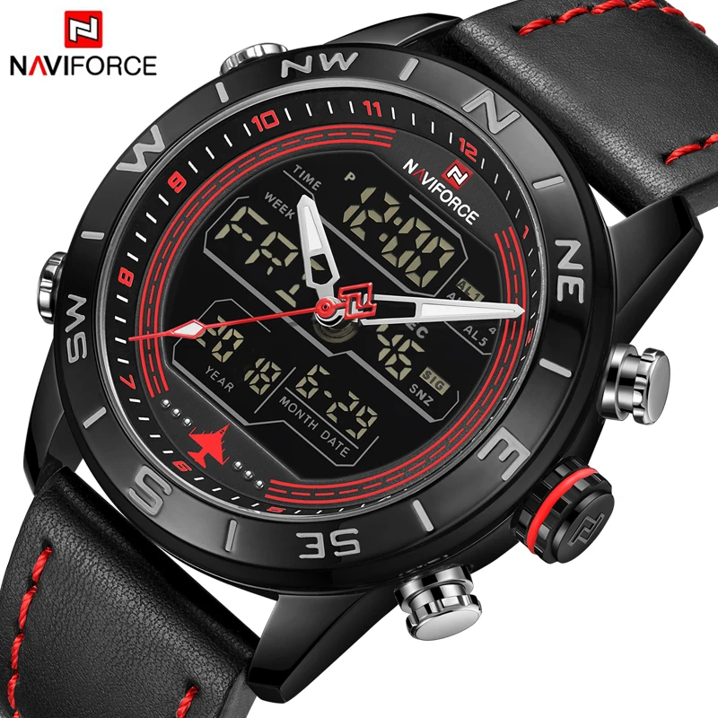Модные NAVIFORCE Роскошные Для мужчин WatchBrand спортивные часы Мужчин's