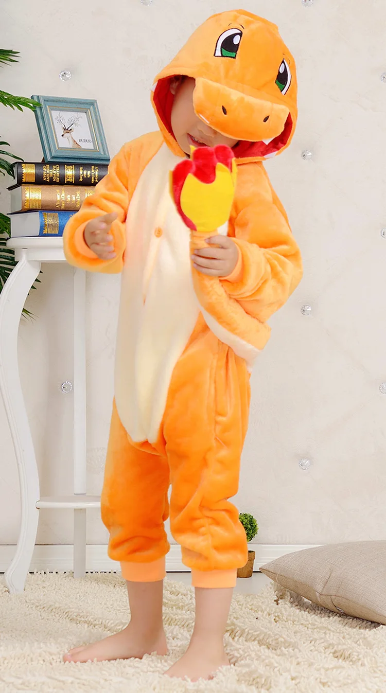Charizard комбинезон для детей кигуруми пижама костюм charmander fire dragon детская