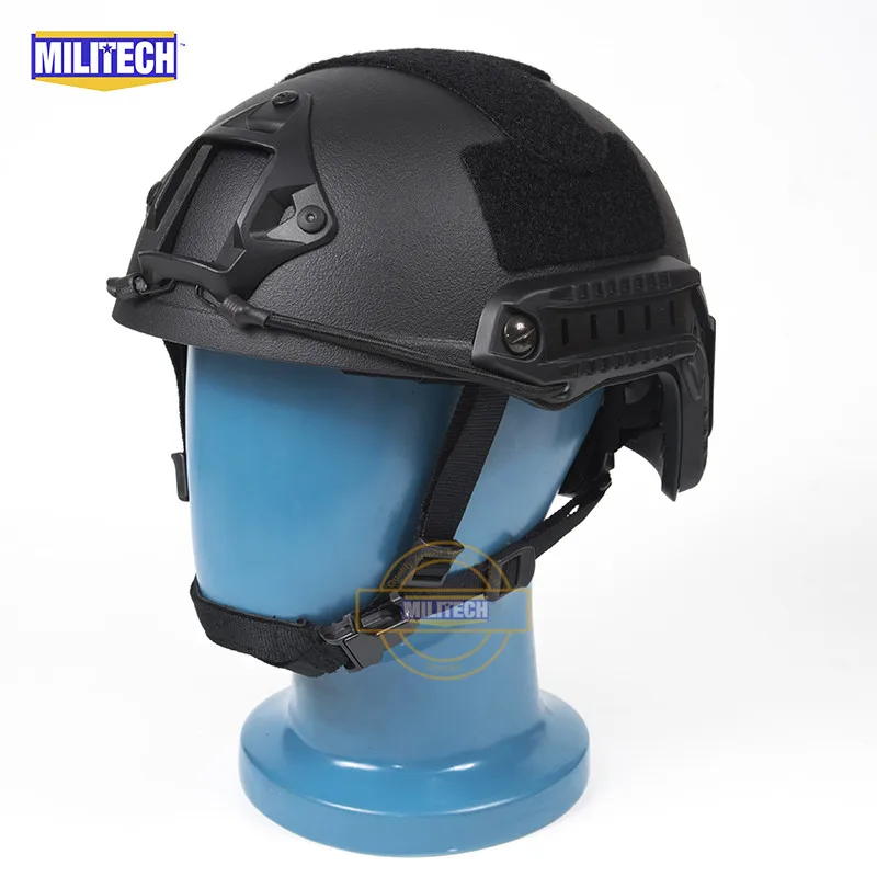 MILITECH Быстрый черный FA стиль супер ABS страйкбол тактический шлем Ops Основной стиль High Cut тренировочный шлем баллистический Стиль шлем