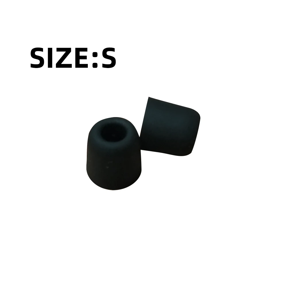 Black S size FDBRO T400 Шум изоляции пены памяти подушечки для наушников Губка амбушюры вкладышей для вкладыши гарнитура Bluetooth наушники 1 пара(2 шт - Цвет: Black S size