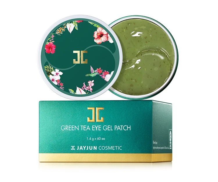 Green Tea JAYJUN green tea/гидрогелевая маска для глаз Roselle, маска для глаз против морщин, удаляет контуры, темные круги, осветляет 60 шт - Цвет: Green Tea