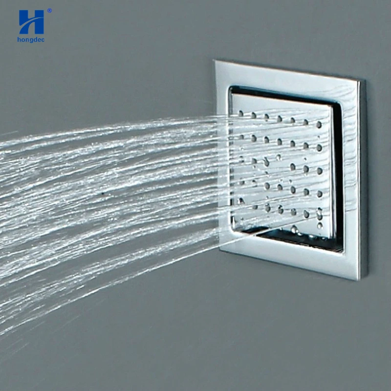 

Hongdec 1 шт. хромированный латунный большой квадратный набор для душа и тела