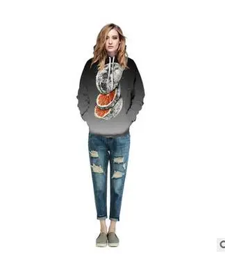 Moon цифровой печати свободные пару Sweatershirt Бег куртка Хэллоуин свитер с