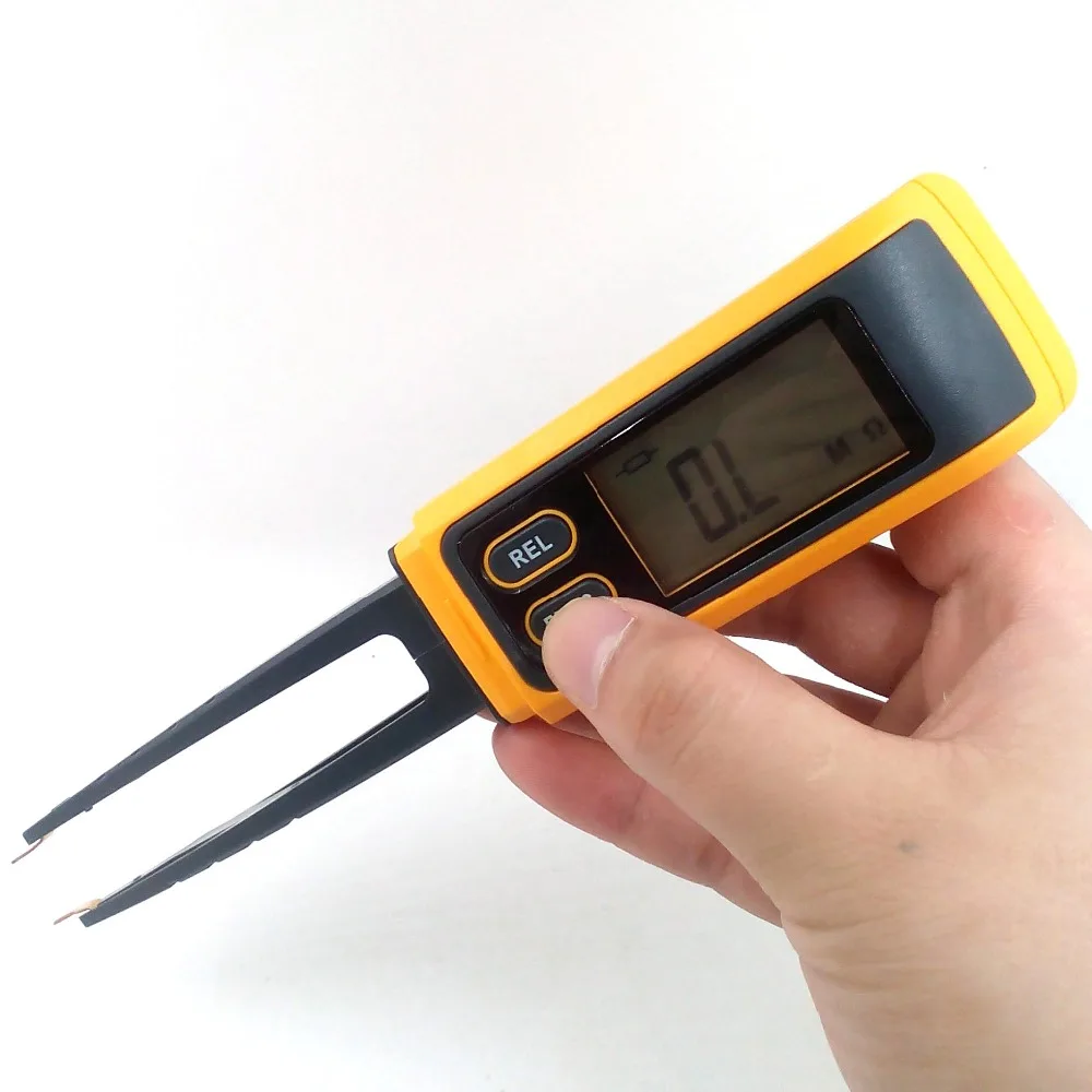 Handheld Tweezers Digital Resistance Capacitance Diode Meter Tester Multimeter R/C SMD 3999max reading + Relative Measurement |