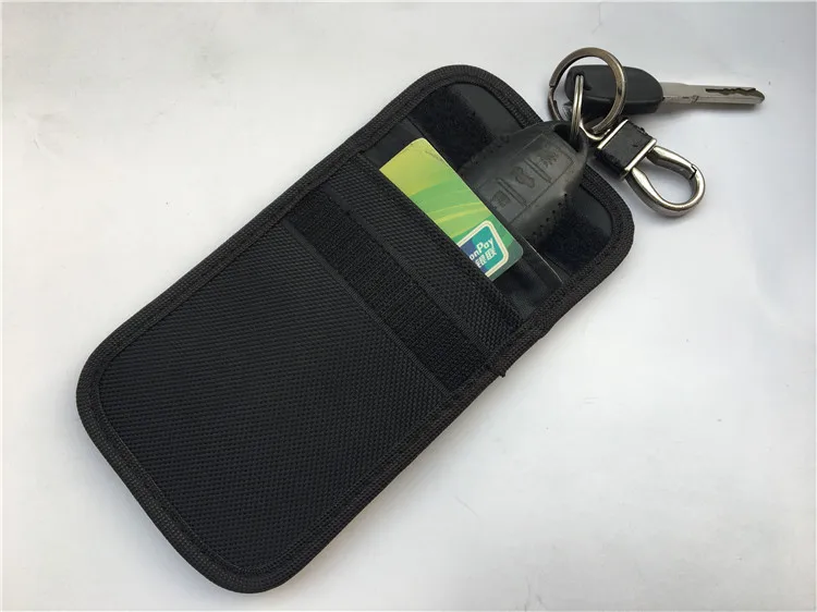 RFID автомобильный пульт дистанционного управления защитный держатель для ключей Оксфорд Анти Rfid Блокировка Кошелек для автомобильных ключей Противоугонная защита кредитных карт