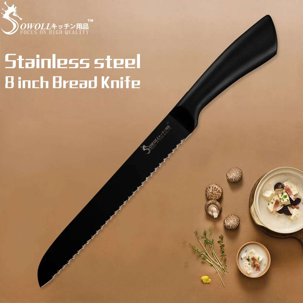 SOWOLL искусственные ножи из нержавеющей стали профессиональные 6 шт. ножей