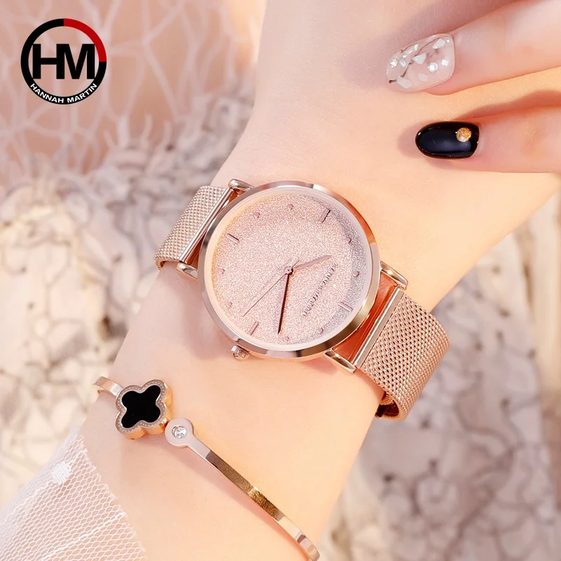

2020 Women Wrist Watches Luxury Starry Sky Dress Quartz Watch Women Rose Gold Stainless Steel Waterproof Clock horloges vrouwen