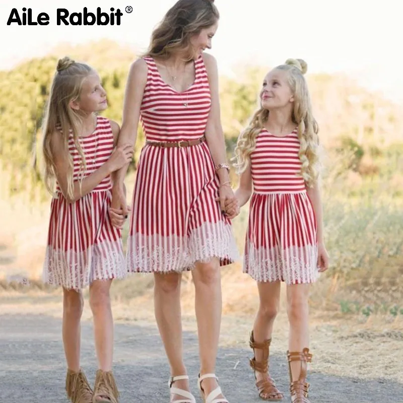 Aile Rabbit/Коллекция 2019 года стильная одежда для родителей и детей платье мамы дочки