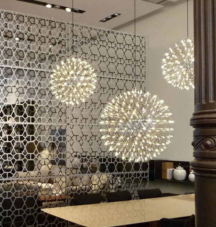 SETTEMBRE современные и промышленные искры стальной Глобус светодиодные подвесные