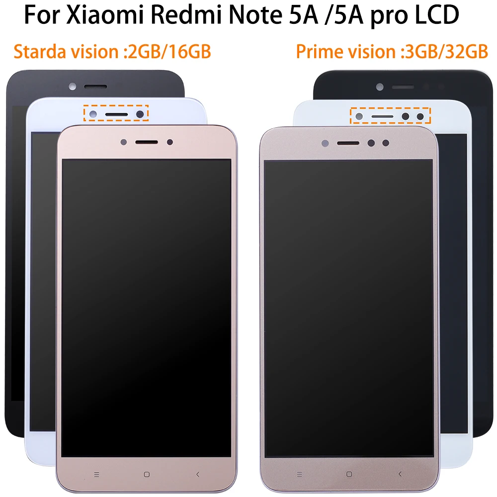 Высококачественный ЖК дисплей для Xiaomi Redmi Note 5A Prime Pro Y1 Lite дигитайзер экран