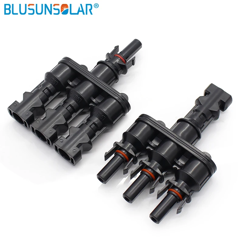 

10 Pairs /Lot 25 Years Guaranty PPO material 3 in 1 T Branch Connector Waterproof SOLAR Connector LJ0148