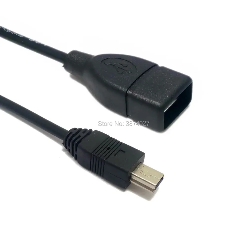 1 шт. прямоугольный 90 градусов Угловой USB Mini 5Pin к A/F OTG Хост-кабель в автомобиле подключение U диск
