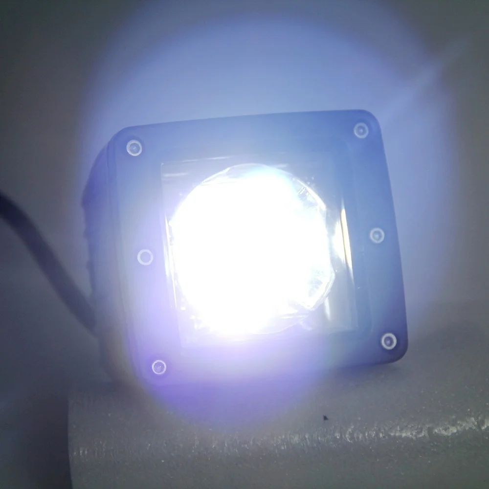 CO LIGHT 3 дюйма 30 Вт светодиодный рабочий свет бар RGB Halo изменение цвета погоня Led
