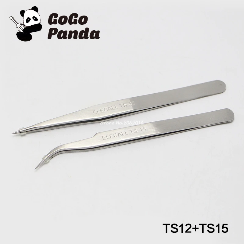 Бесплатная доставка (2 шт./лот) пинцет с длинным носом и изгибами TS12 + TS15| |