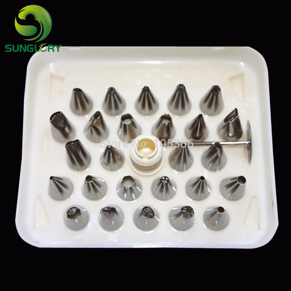 

DIY 26PCS Stainless Steel Cake Decorating Pastry Nozzles Icing Cream Piping Tips For Cupcake Decoration Baking Tools For Cakes