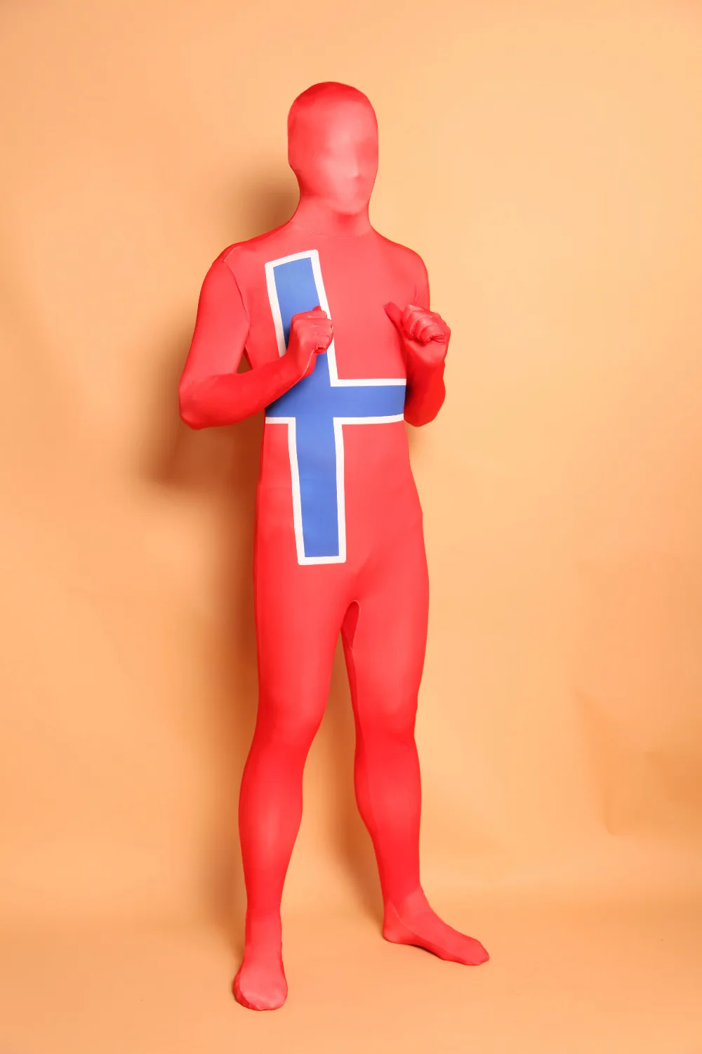 New Arrival High Quality Lycra Spandex Cross Hot Sale Unisex Original Fetish Zentai Suits |