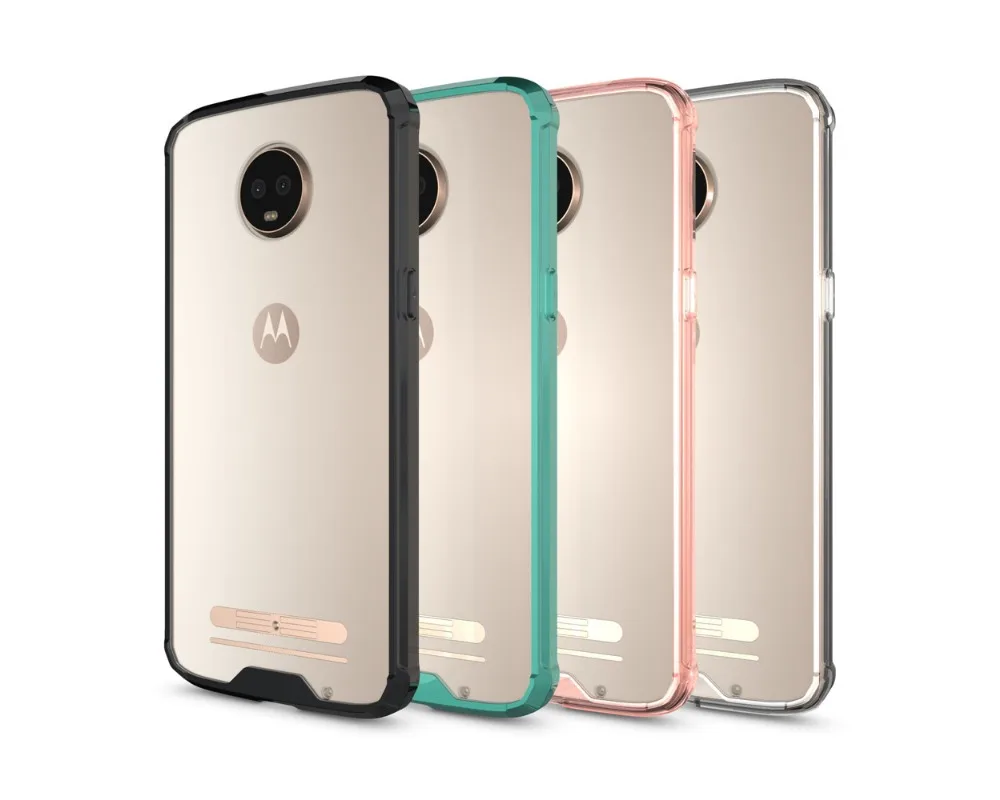 Противоударный прочный бампер Прозрачный задний Чехол для Moto Z3 Play чехол для задней крышки