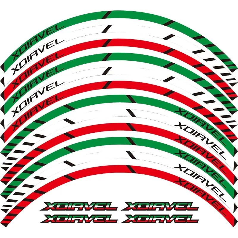 Высококачественная наклейка на колесо мотоцикла Светоотражающая велосипед